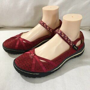 Jambu Women's Cherry Blossom Leather Mary Jane Shoe